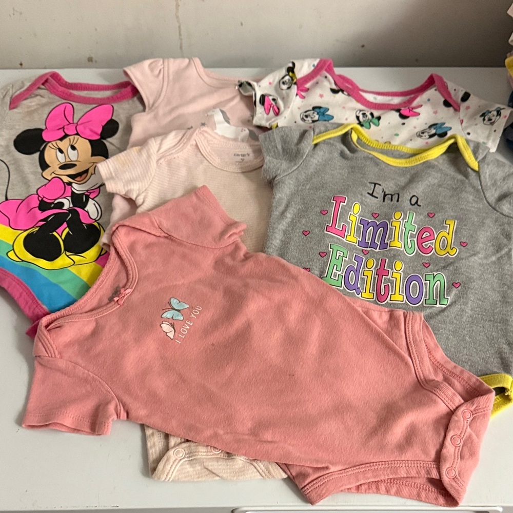 Assorted Baby Onesies with Fun Prints